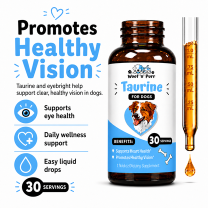 Taurine for Dogs – Dog Taurine Supplement for Heart Health, Vision Support & Overall Wellness, 30 Servings