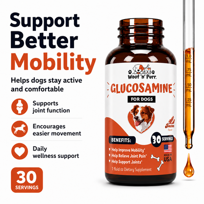 Glucosamine for Dogs – Dog Joint Support for Mobility, Joint Comfort & Healthy Joint Function, 30 Servings